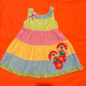 Emily Rose Seersucker Multicolor Jumper 2T